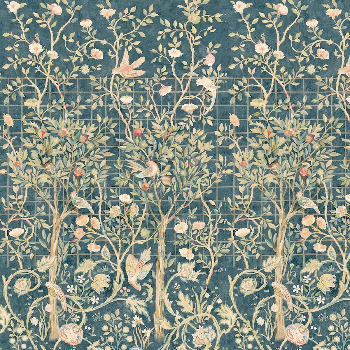 1052 - Melsetter Wide Width Wallpaper - Panel - Melsetter Ink by Morris Collections