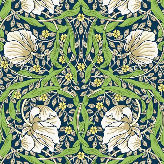 1071 - Pimpernel Wallpaper - Kiwi Green by Morris Collections