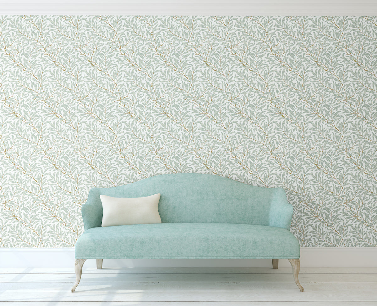 1076 - Willow Boughs Wallpaper - Willow Sky by Morris Collections