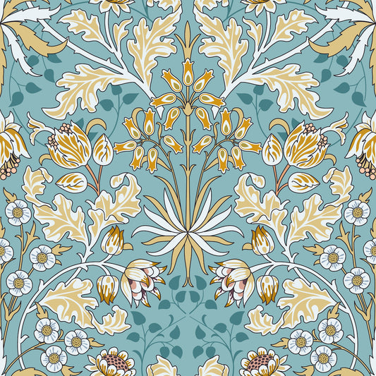 1081 - Woodland Wallpaper - Woodland Sky by Morris Collections