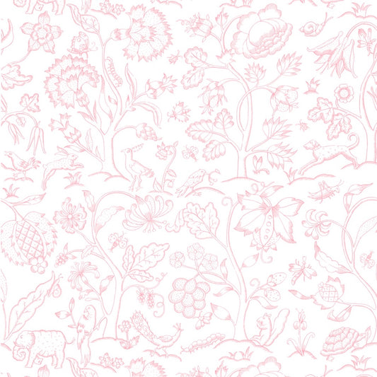 1146 - Middlemore Wallpaper - Garden Pink by Morris Collections