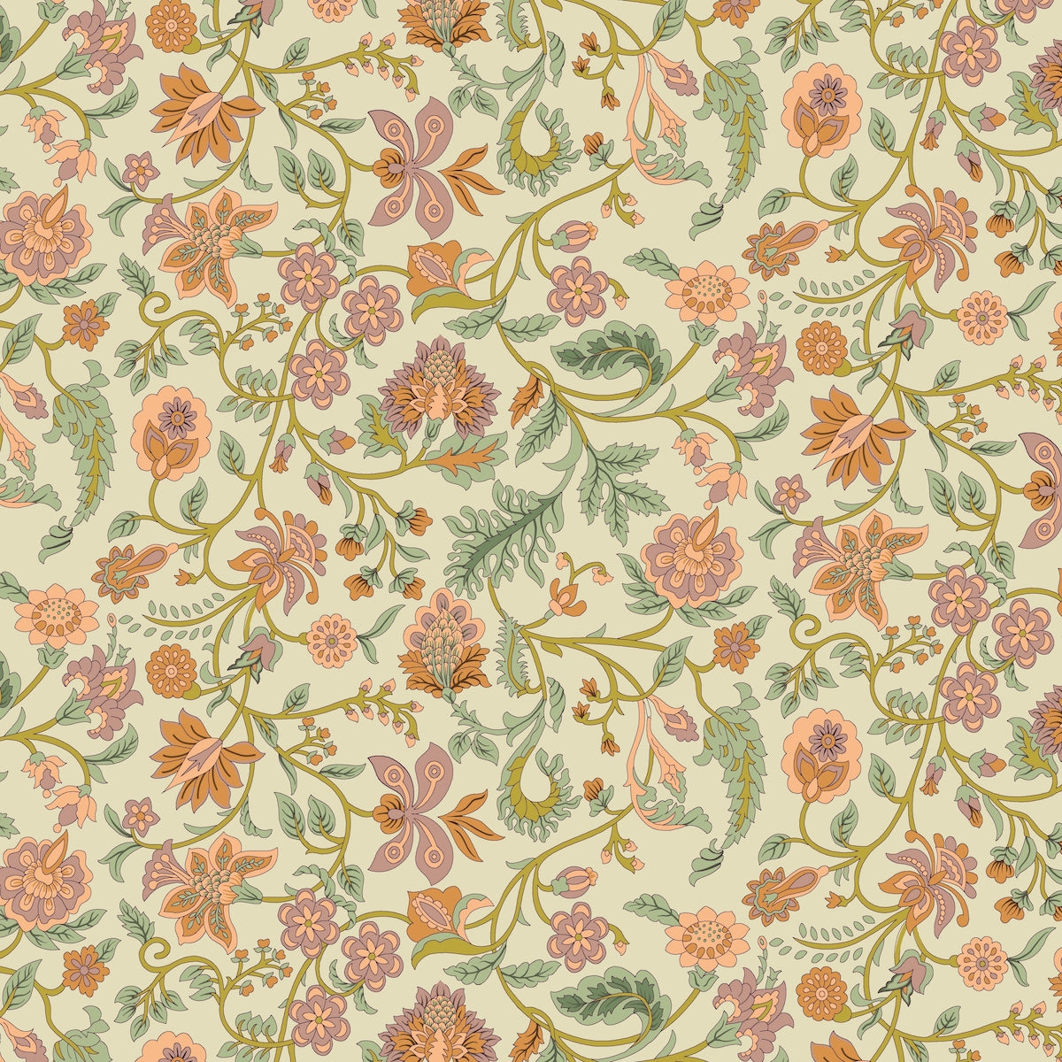 Paisley & Peony Wallpaper