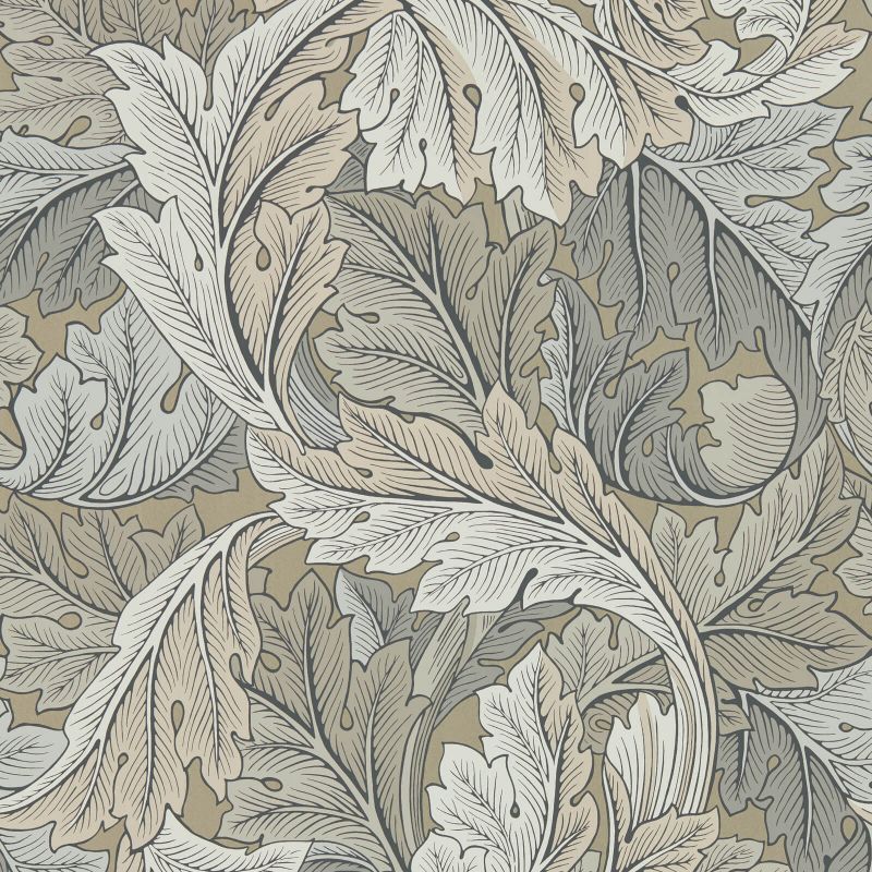 Acanthus Wallpaper - Manilla/Stone - 216441 - Morris & Co - Premier Wallcovering