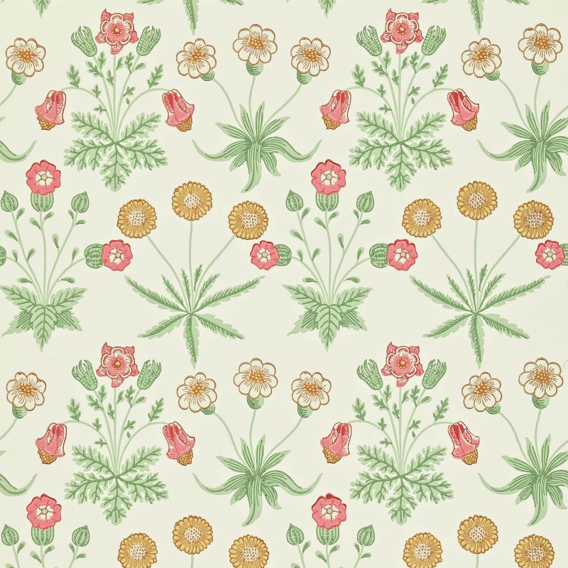 Daisy Wallpaper - Willow/Pink - 212562 - Morris & Co - Premier Wallcovering