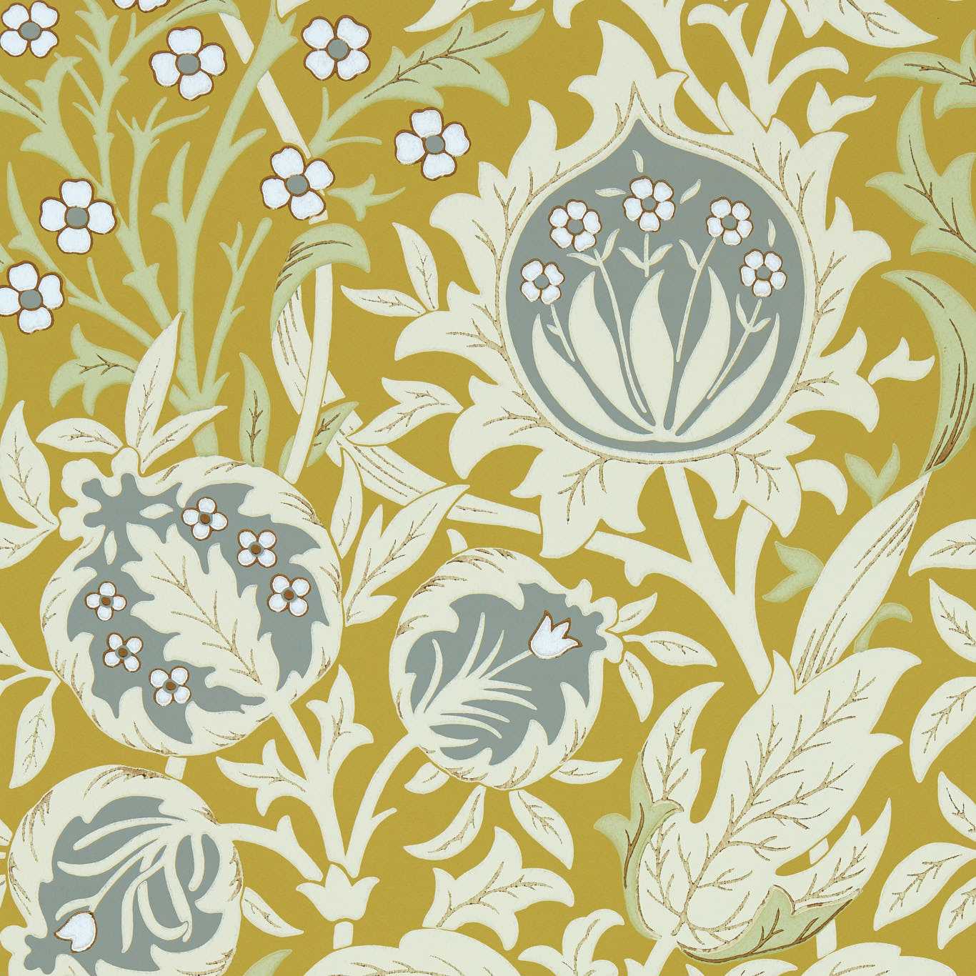 Elmcote Wallpaper - Sunflower - 217202 - Morris & Co - Premier Wallcovering
