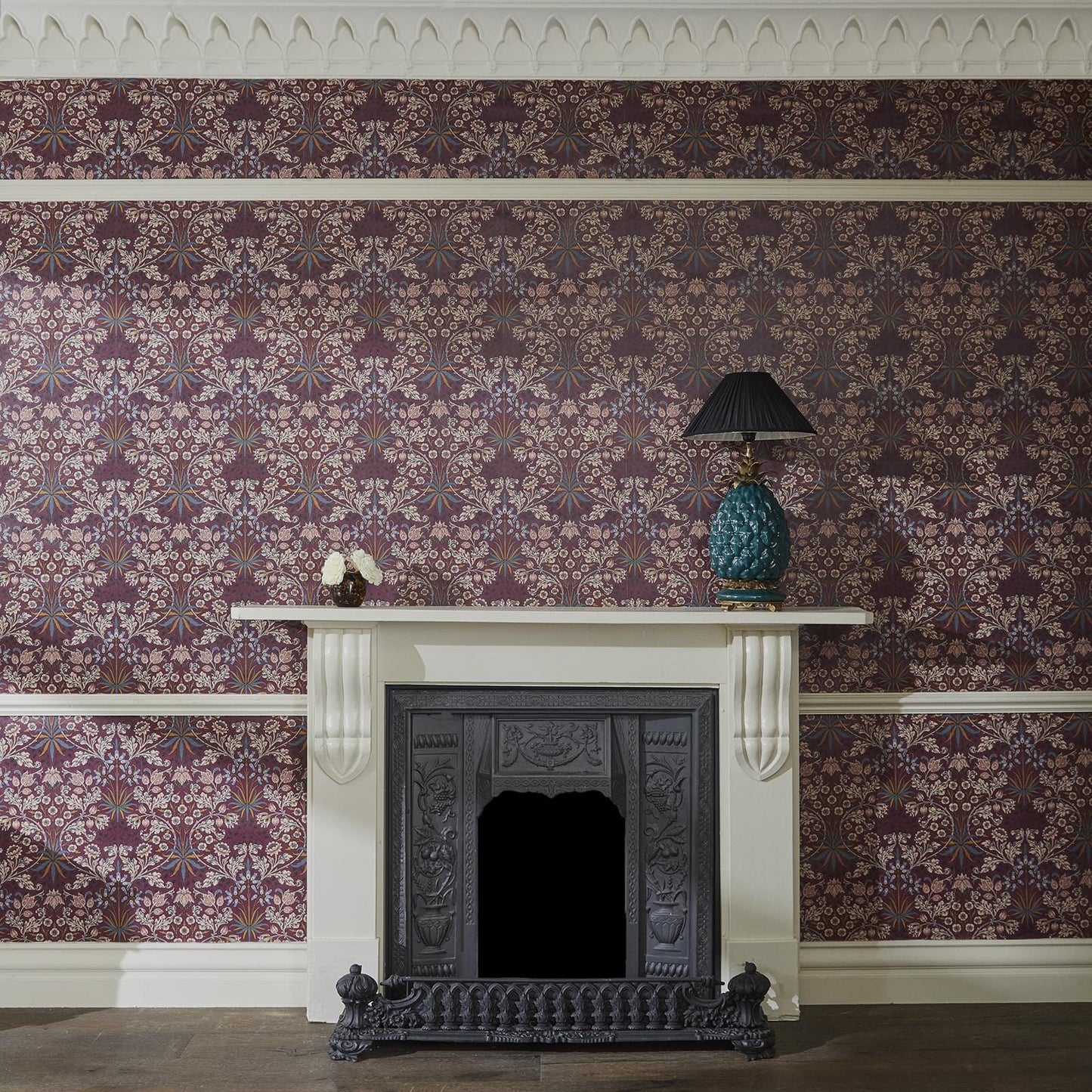 Hyacinth Wallpaper - Mulberry - House of Hackney - 1 - WA - HYA - DI - MUL - XXX - Premier Wallcovering
