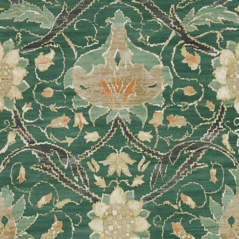Montreal Wallpaper - Forest/Teal - 216432 - Morris & Co - Premier Wallcovering