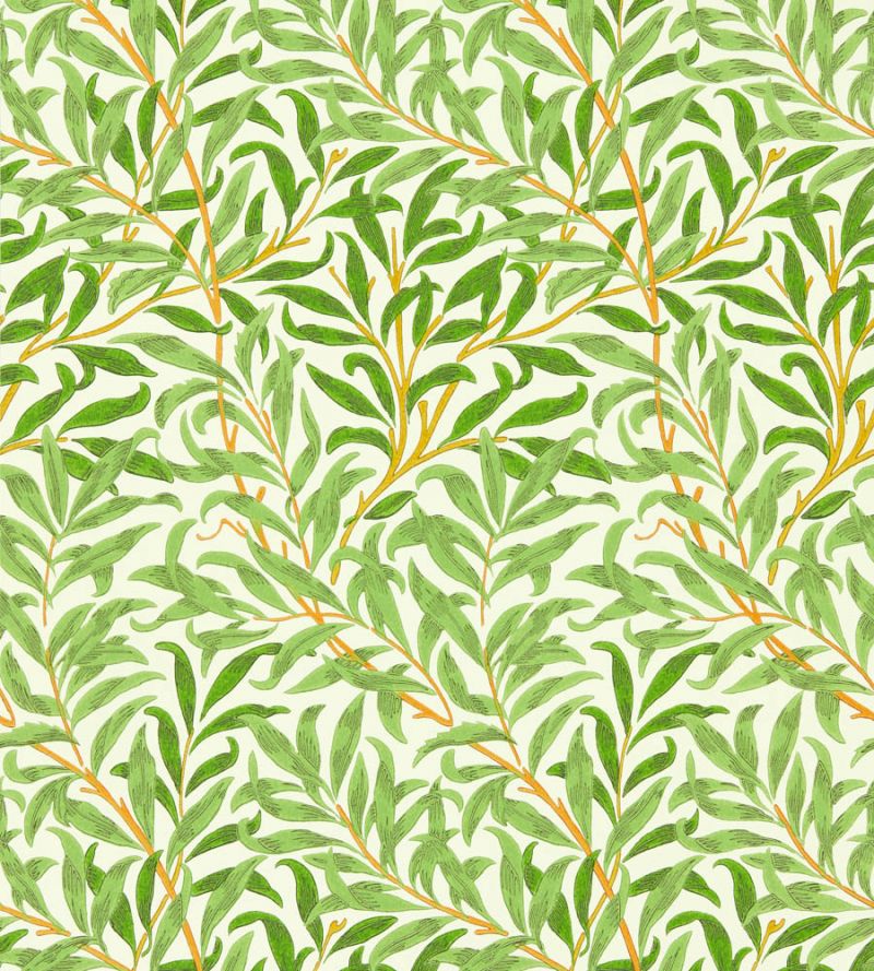 Willow Boughs Wallpaper - Leaf Green - 217088 - Morris & Co - Premier Wallcovering