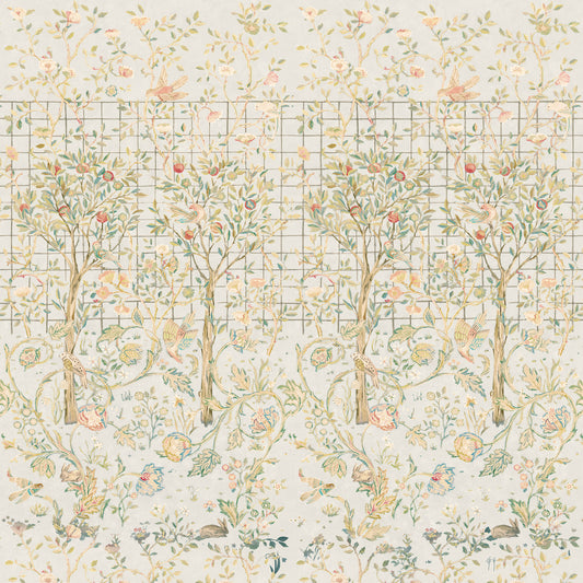 1054 - Melsetter Wide Width Wallpaper - Panel - Melsetter Stone by Morris Collections