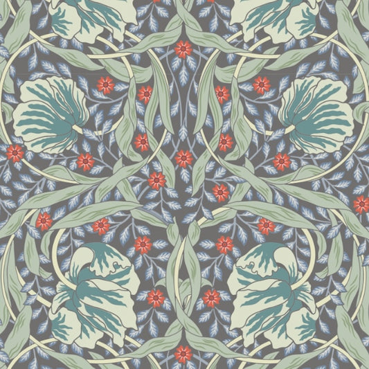 1073 - Pimpernel Wallpaper - Light Grey-Blue by Morris Collections