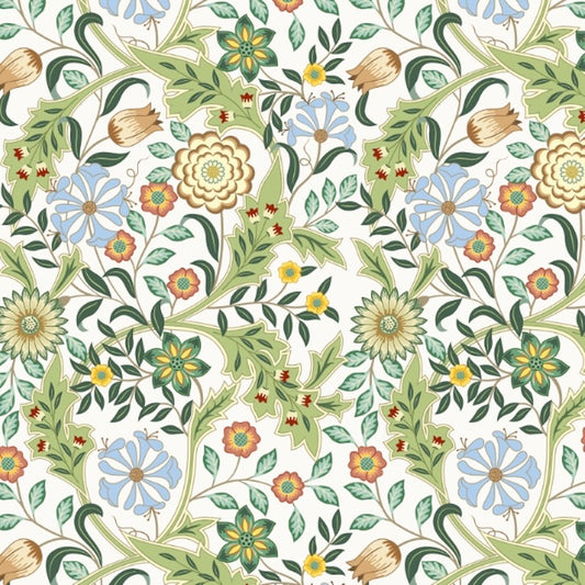 1124 - Honeysuckle & Amaris Wallpaper - Sky Blue by Morris Collections