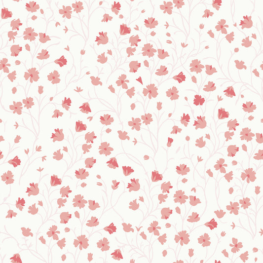 1139 - Forget Me Not Wallpaper - Pale Pink by Morris Collections
