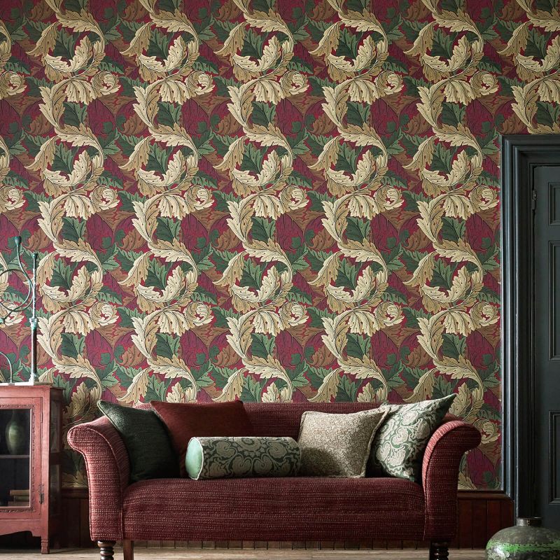 Acanthus Wallpaper - Privet - 212550 - Morris & Co - Premier Wallcovering