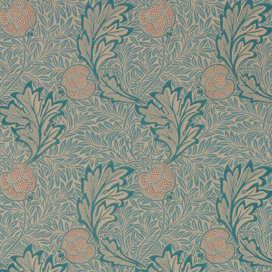 Apple Wallpaper - Indigo Antique - 216690 - Morris & Co - Premier Wallcovering