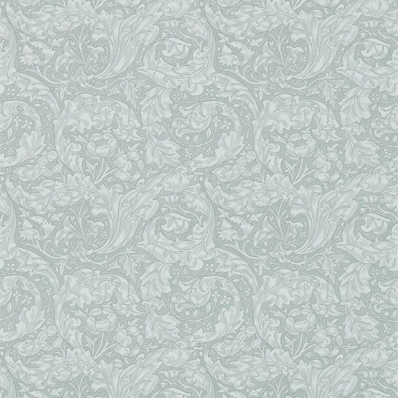 Bachelors Button Wallpaper - Silver - 214735 - Morris & Co - Premier Wallcovering