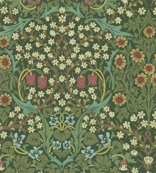 Blackthorn Wallpaper - Green - 216857 - Morris & Co