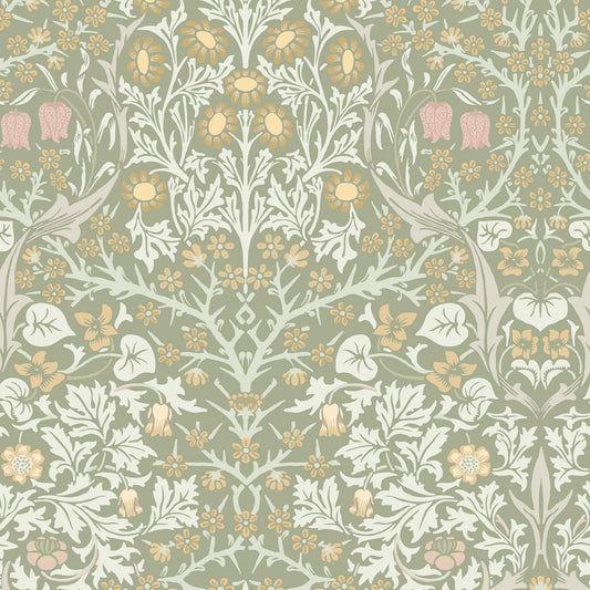 Blackthorn Wallpaper - Sage - 124253 - William Morris AH - Premier Wallcovering