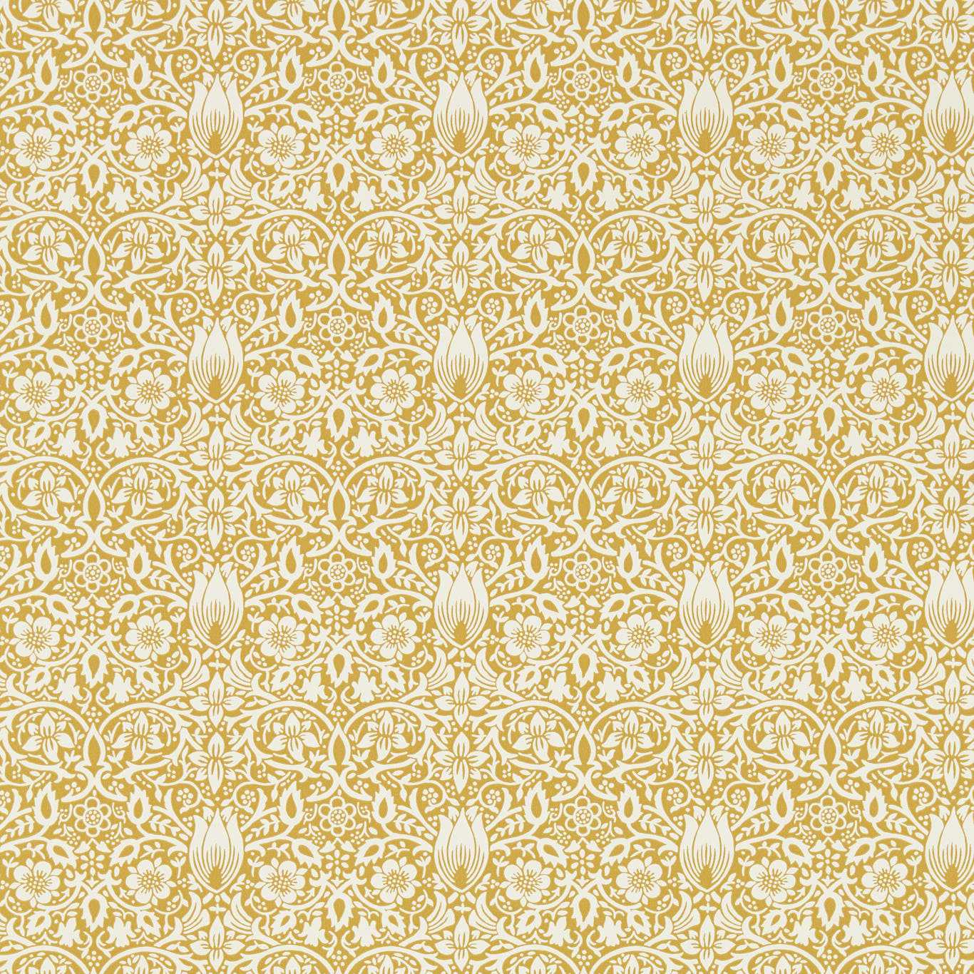 Borage Wallpaper - Sunflower - 217197 - Morris & Co - Premier Wallcovering