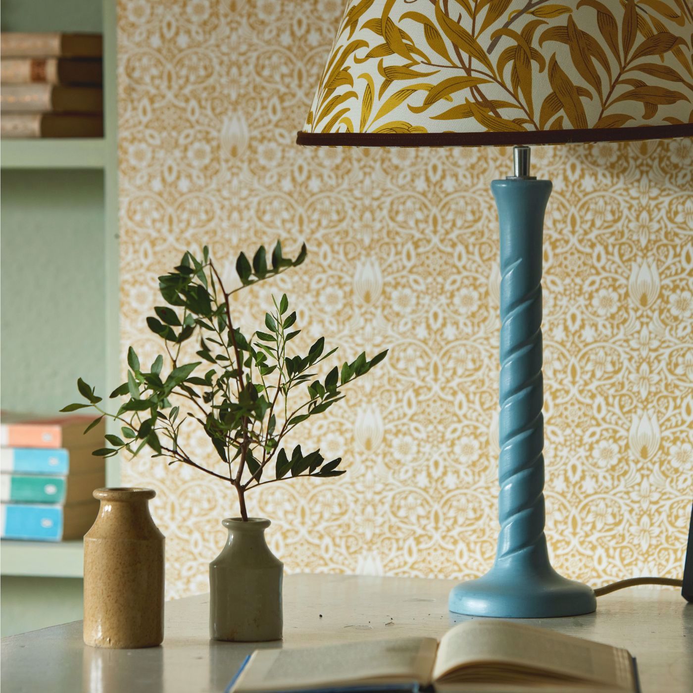 Borage Wallpaper - Sunflower - 217197 - Morris & Co - Premier Wallcovering