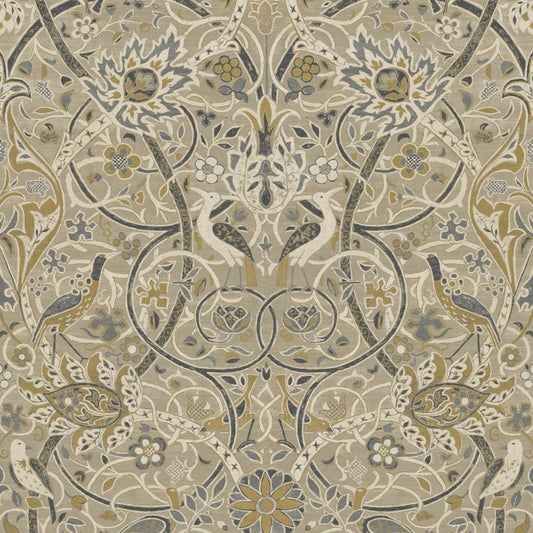 Bullerswood Wallpaper - Stone/Mustard - 216447 - Morris & Co - Premier Wallcovering