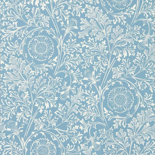 Chamomile Wallpaper - China Blue - Morris & Co - 217588 - Premier Wallcovering