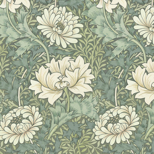 Chrysanthemum Magna Wallpaper - Sap - House of Hackney - 1 - WA - CHM - DI - SAP - XXX - Premier Wallcovering