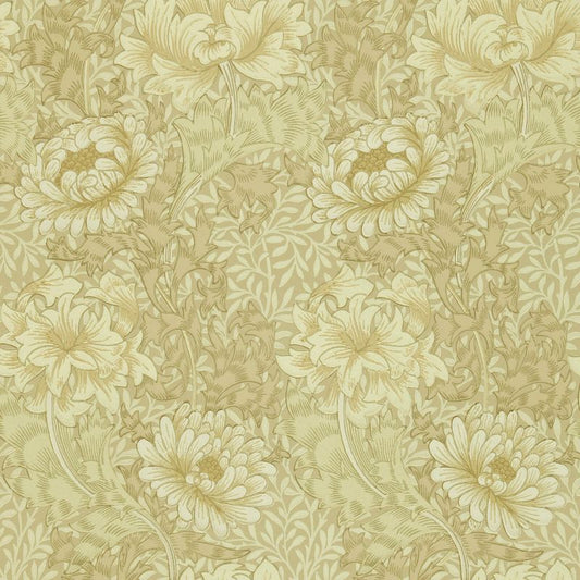 Chrysanthemum Wallpaper - Ivory/Canvas - DJA1CY103 - Morris & Co - Premier Wallcovering