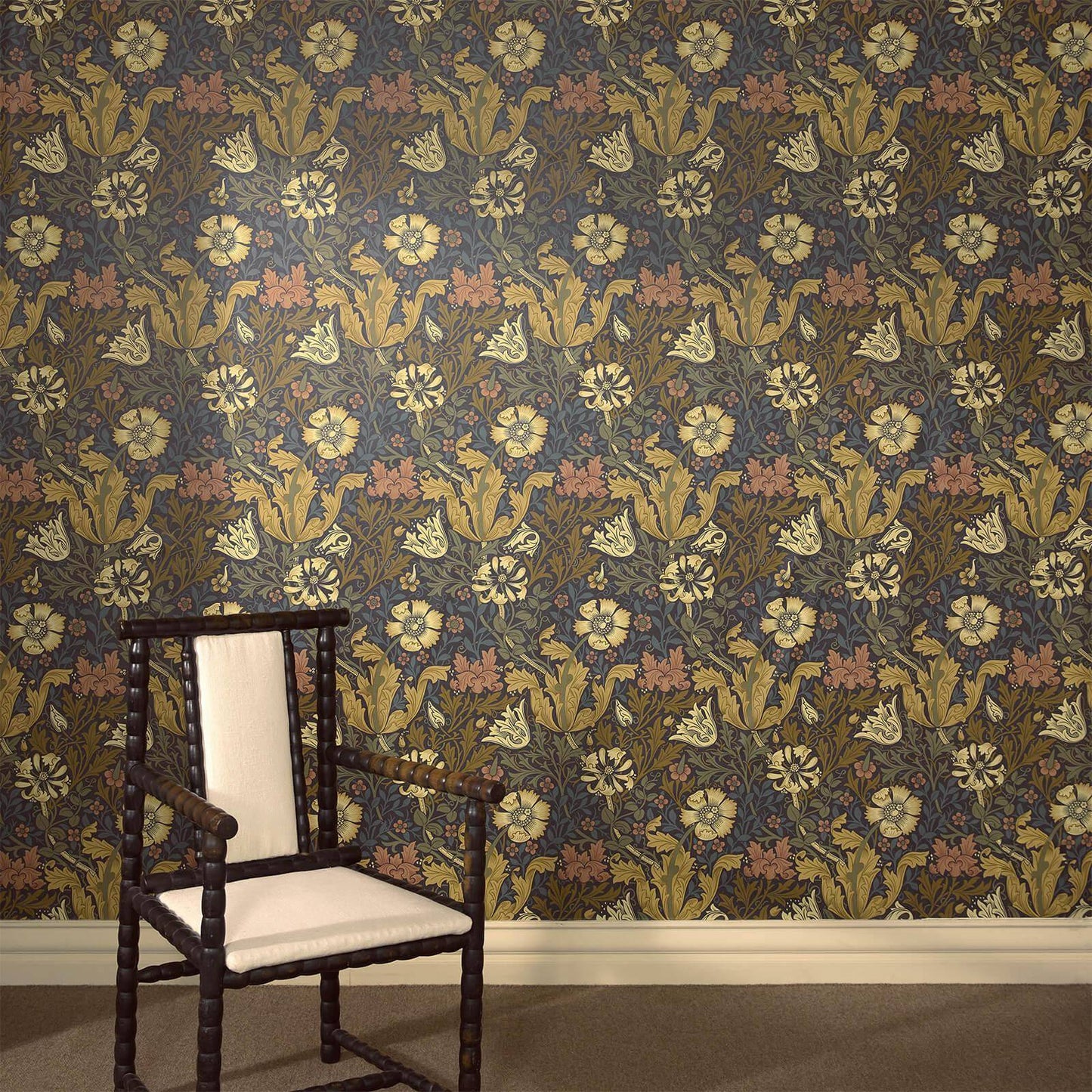 Compton Wallpaper - Midnight - House of Hackney - 1 - WA - COM - DI - MID - XXX - Premier Wallcovering