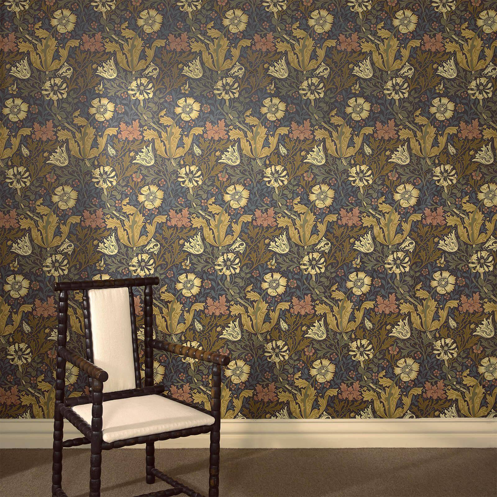 Compton Wallpaper - Midnight - House of Hackney - 1 - WA - COM - DI - MID - XXX - Premier Wallcovering