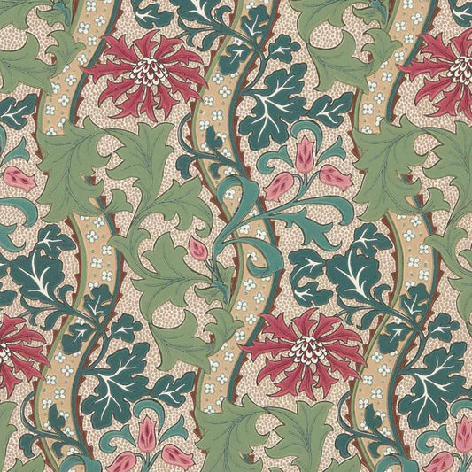 Cornflower Wallpaper - Madder/Forest - Morris & Co - 217580 - Premier Wallcovering