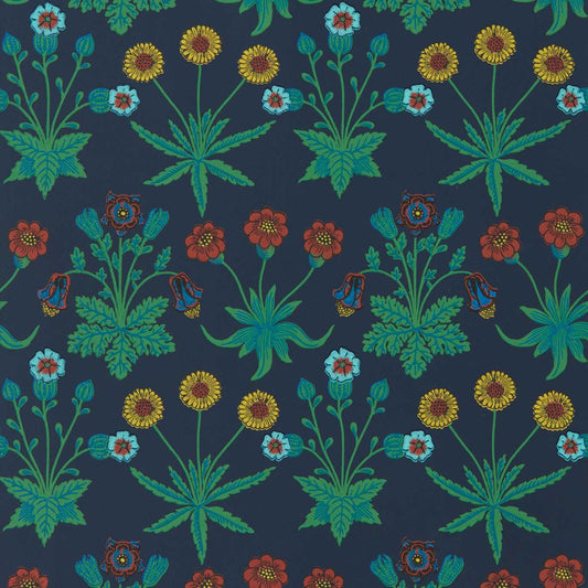 Daisy Wallpaper - Midnight - 510034 - Morris & Co - Premier Wallcovering