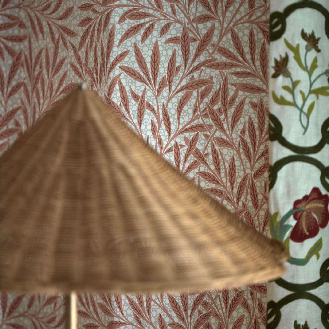 Emery’s Willow Wallpaper - Chrysanthemum Pink - 217186 - Morris & Co - Premier Wallcovering