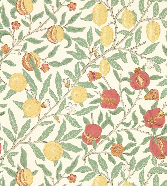 Fruit Wallpaper - Bayleaf/Russet - 217087 - Morris & Co - Premier Wallcovering