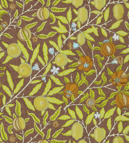Fruit Wallpaper - Chocolate - 217103 - Morris & Co - Premier Wallcovering