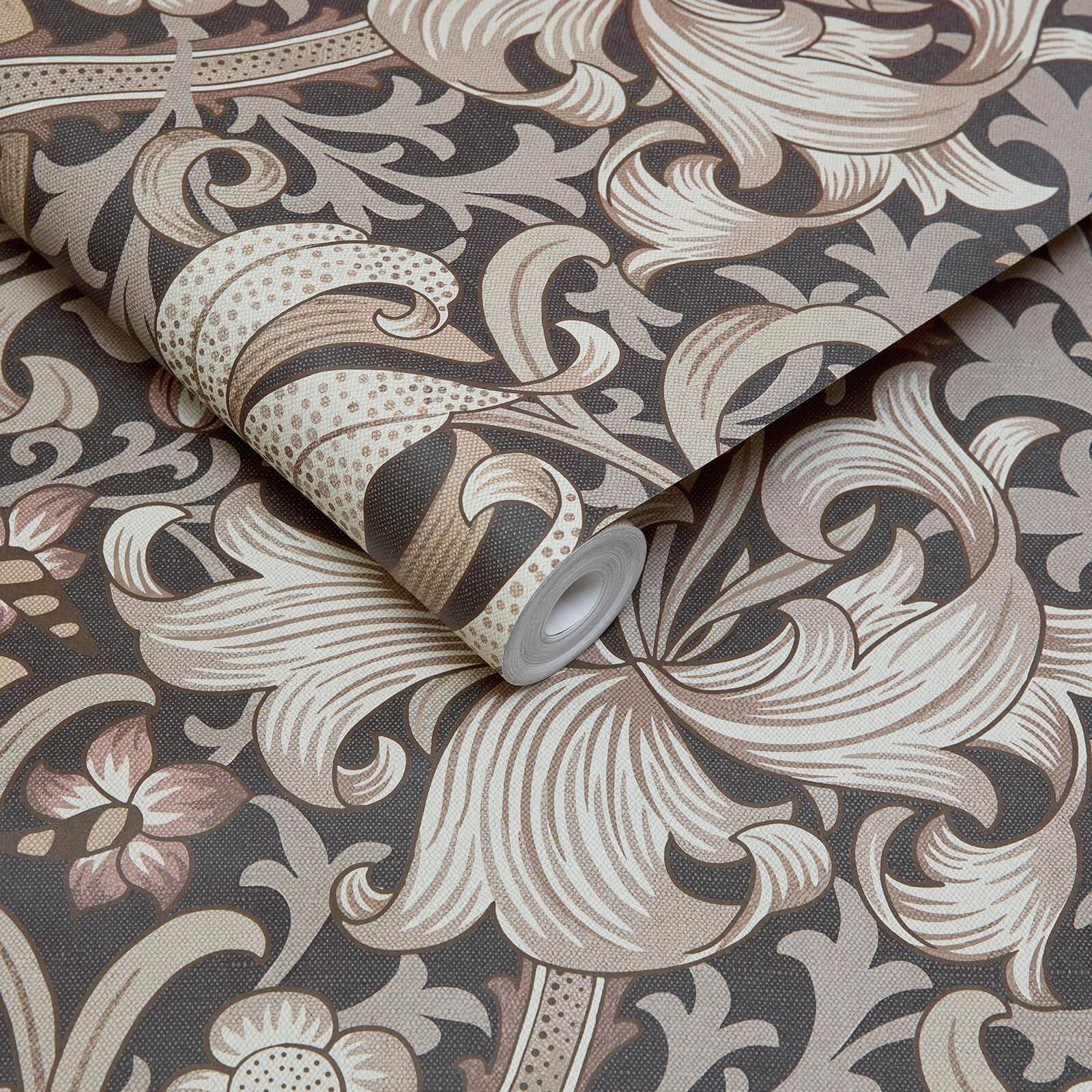 Golden Lily Wallpaper - Black - House of Hackney - 1 - WA - GOL - DI - BLK - XXX - Premier Wallcovering