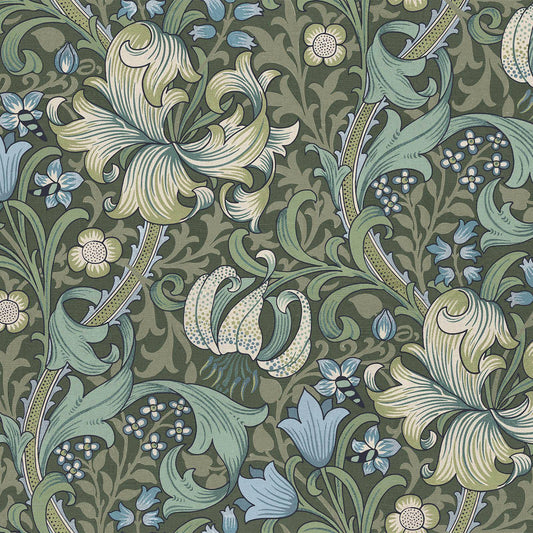 Golden Lily Wallpaper - Verde - House of Hackney - 1 - WA - GOL - DI - VER - XXX - Premier Wallcovering
