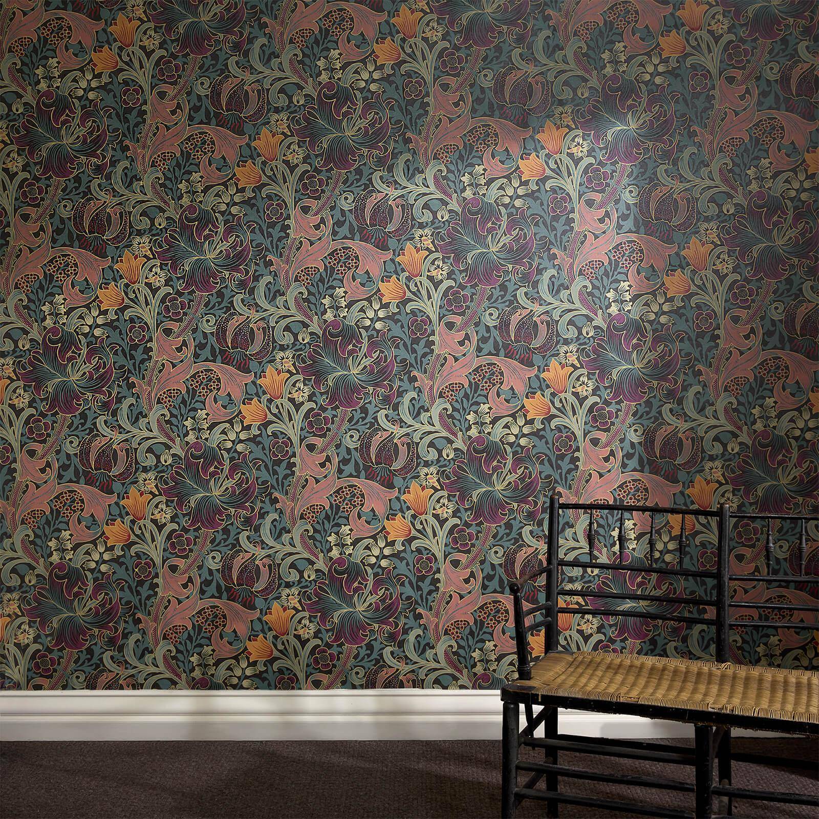 Golden Lily Wallpaper - Apatite - House of Hackney - 1 - WA - GOL - DI - PET - XXX - Premier Wallcovering