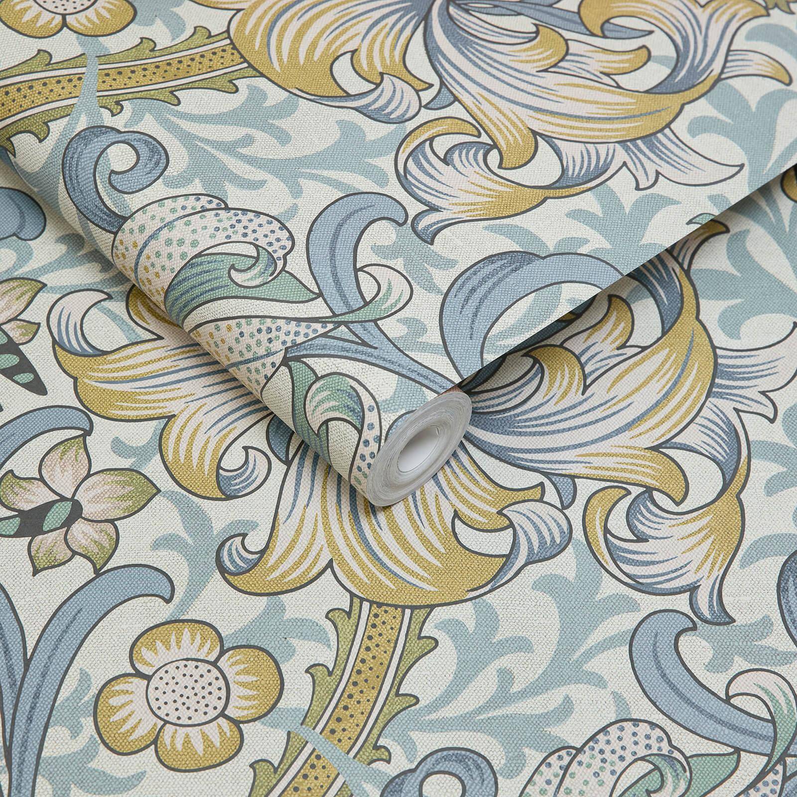 Golden Lily Wallpaper - Moonstone - House of Hackney - 1 - WA - GOL - DI - MOO - XXX - Premier Wallcovering