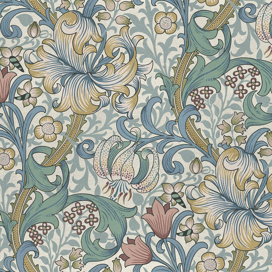 Golden Lily Wallpaper - Moonstone - House of Hackney - 1 - WA - GOL - DI - MOO - XXX - Premier Wallcovering