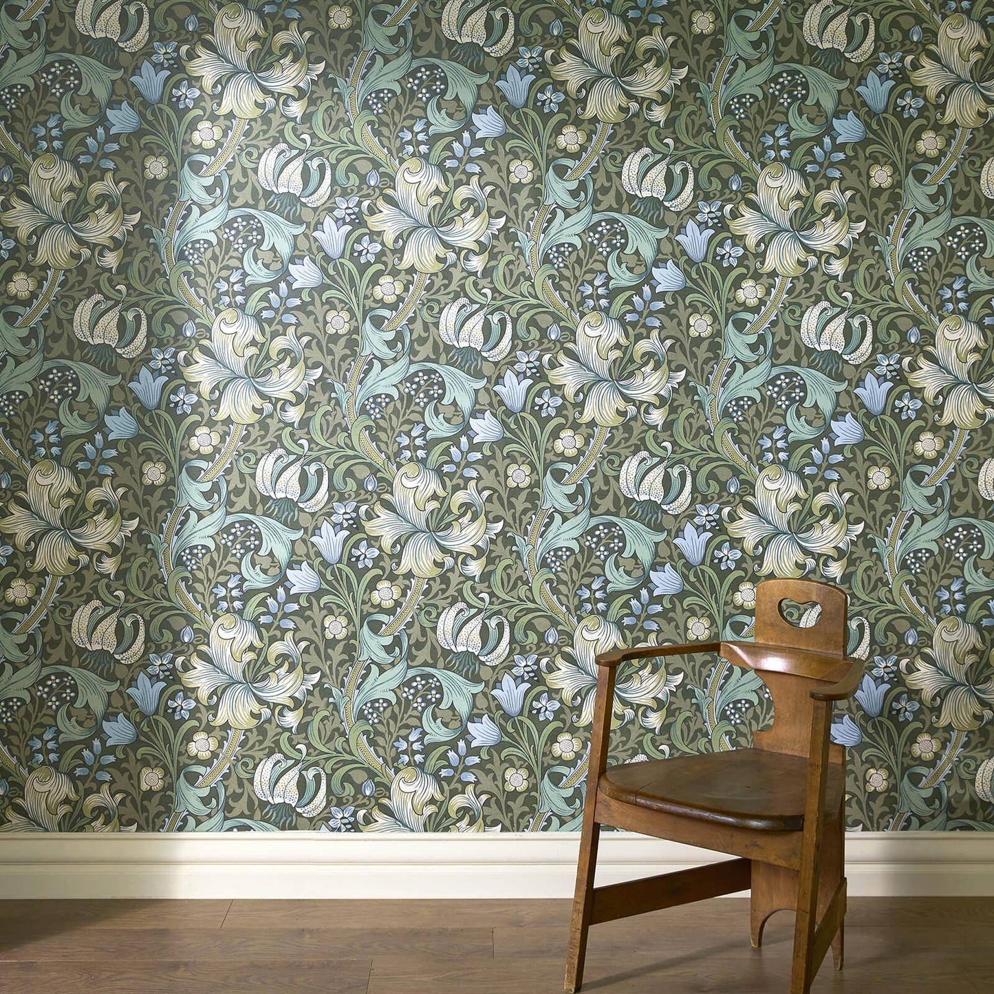 Golden Lily Wallpaper - Verde - House of Hackney - 1 - WA - GOL - DI - VER - XXX - Premier Wallcovering