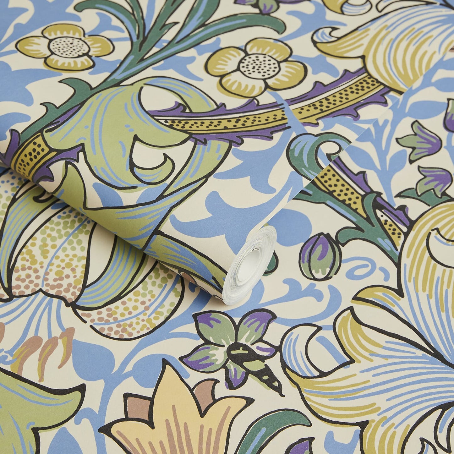 Golden Lily Wallpaper - House of Hackney - 1 - WA - GOL - DI - SKY - XXX - Premier Wallcovering