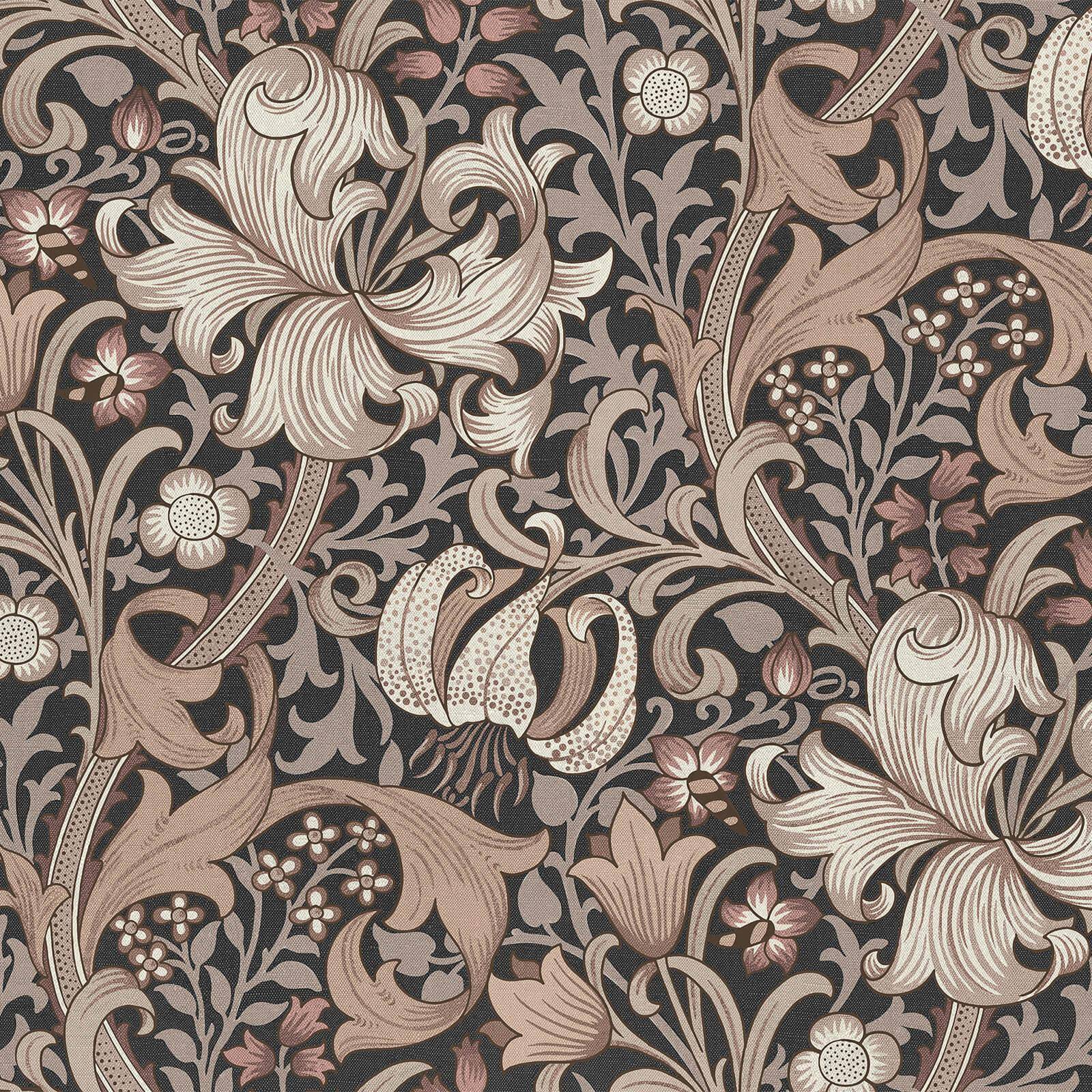 Golden Lily Wallpaper - Black - House of Hackney - 1 - WA - GOL - DI - BLK - XXX - Premier Wallcovering