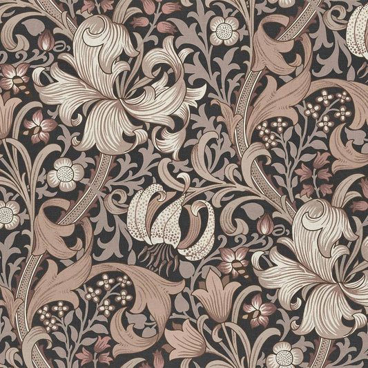 Golden Lily Wallpaper - Black - House of Hackney - 1 - WA - GOL - DI - BLK - XXX - Premier Wallcovering