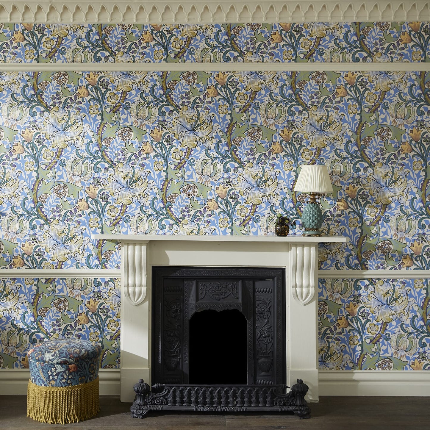Golden Lily Wallpaper - House of Hackney - 1 - WA - GOL - DI - SKY - XXX - Premier Wallcovering