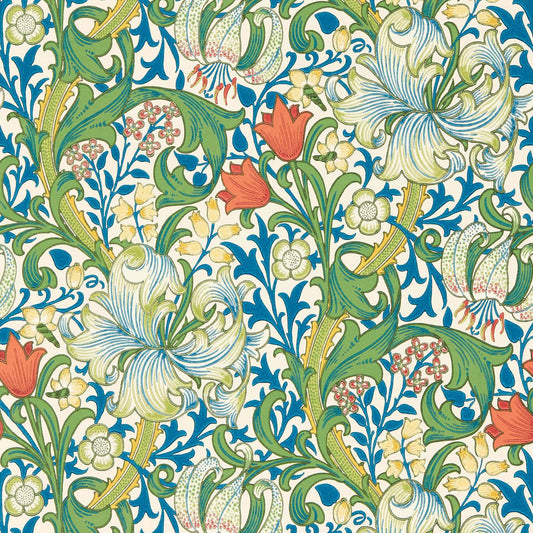Golden Lily Wallpaper - Twister - 217330 - Morris & Co - Premier Wallcovering