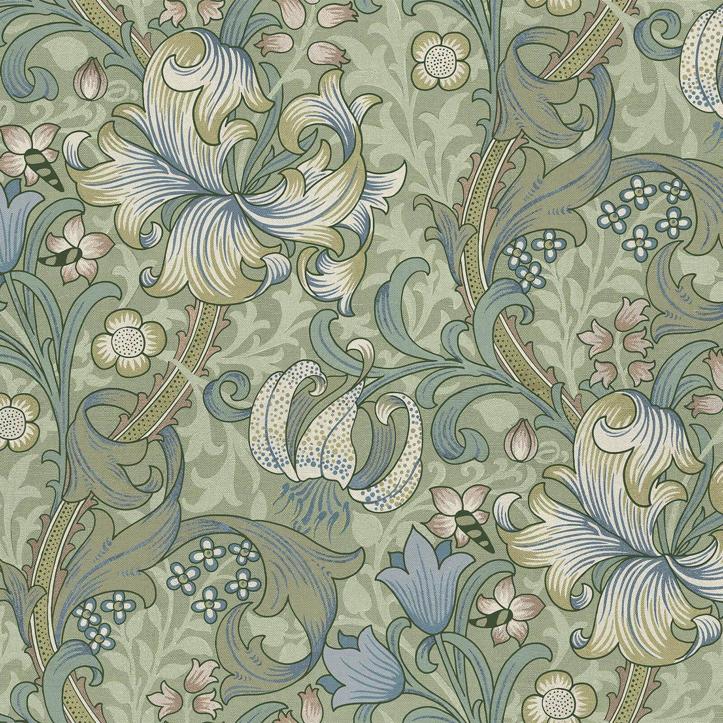 Golden Lily Wallpaper - Apple - House of Hackney - 1 - WA - GOL - DI - APP - XXX - Premier Wallcovering
