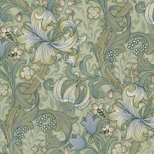 Golden Lily Wallpaper - Apple - House of Hackney - 1 - WA - GOL - DI - APP - XXX - Premier Wallcovering