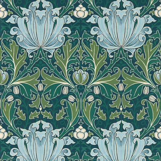 Helena Wallpaper - Indigo/Boughs - 217359 - Morris & Co - Premier Wallcovering