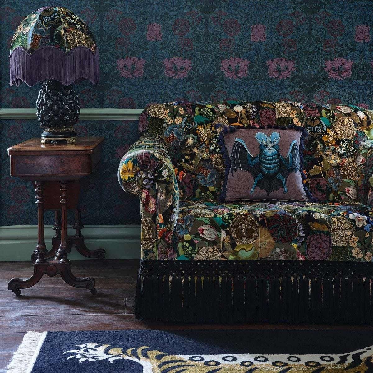 Honeysuckle Wallpaper - Petrol - House of Hackney - 1 - WA - HON - DI - PET - XXX - Premier Wallcovering