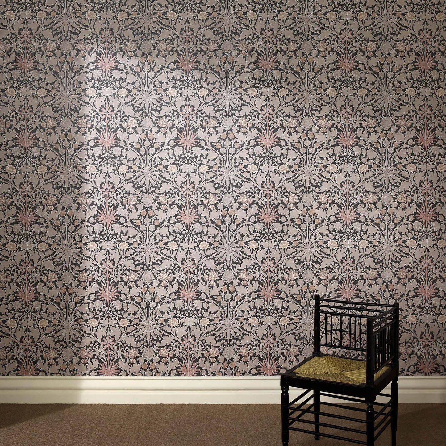 Hyacinth Novellus Wallpaper - Noir - House of Hackney - 1 - WA - HYA - DI - NOI - XXX - Premier Wallcovering